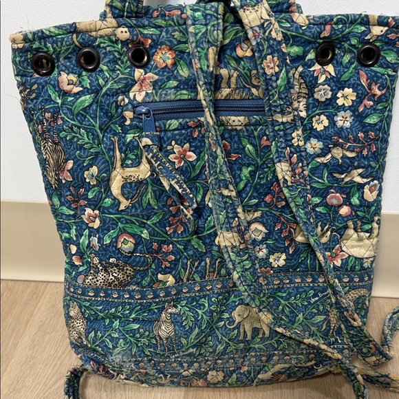 Vera Bradley Animal Kingdom Vintage Jungle Safari Blue Backpack & Coin Purse main image 6